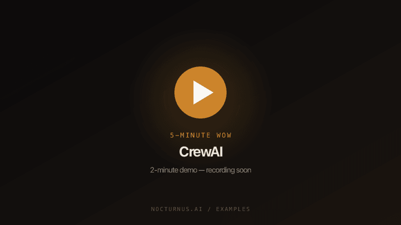 CrewAI demo