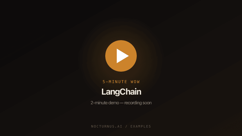 LangChain demo